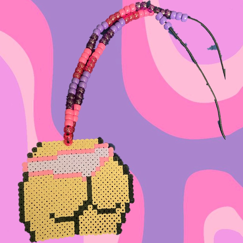 Booty kandi perler necklace